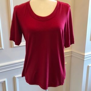 Chico’s Red Short Sleeve Shirt